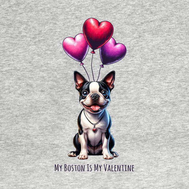 My Boston Terrier Is My Valentine by Happy Solstice